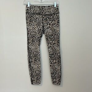 Outdoor Voices Leopard Leggings Size Small
